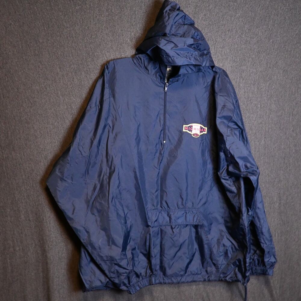 Steve & Barry's Men's XL Michigan Wolverines Blue Windbreaker Jacket UMich